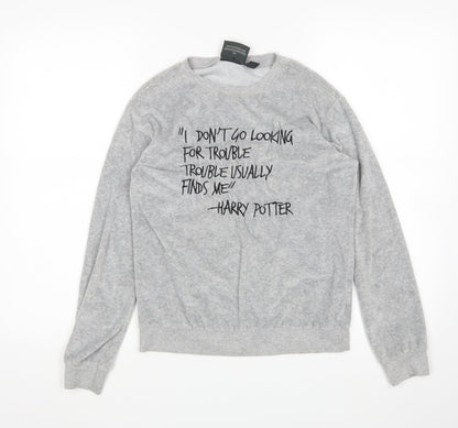 Atmosphere Womens Grey   Top Pyjama Top Size 8  - harry potter