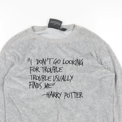 Atmosphere Womens Grey   Top Pyjama Top Size 8  - harry potter