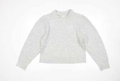 Front view of Topshop women’s grey jumper, size L
