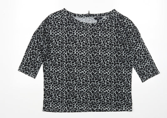 F&F Womens Multicoloured Animal Print  Pullover Jumper Size 12