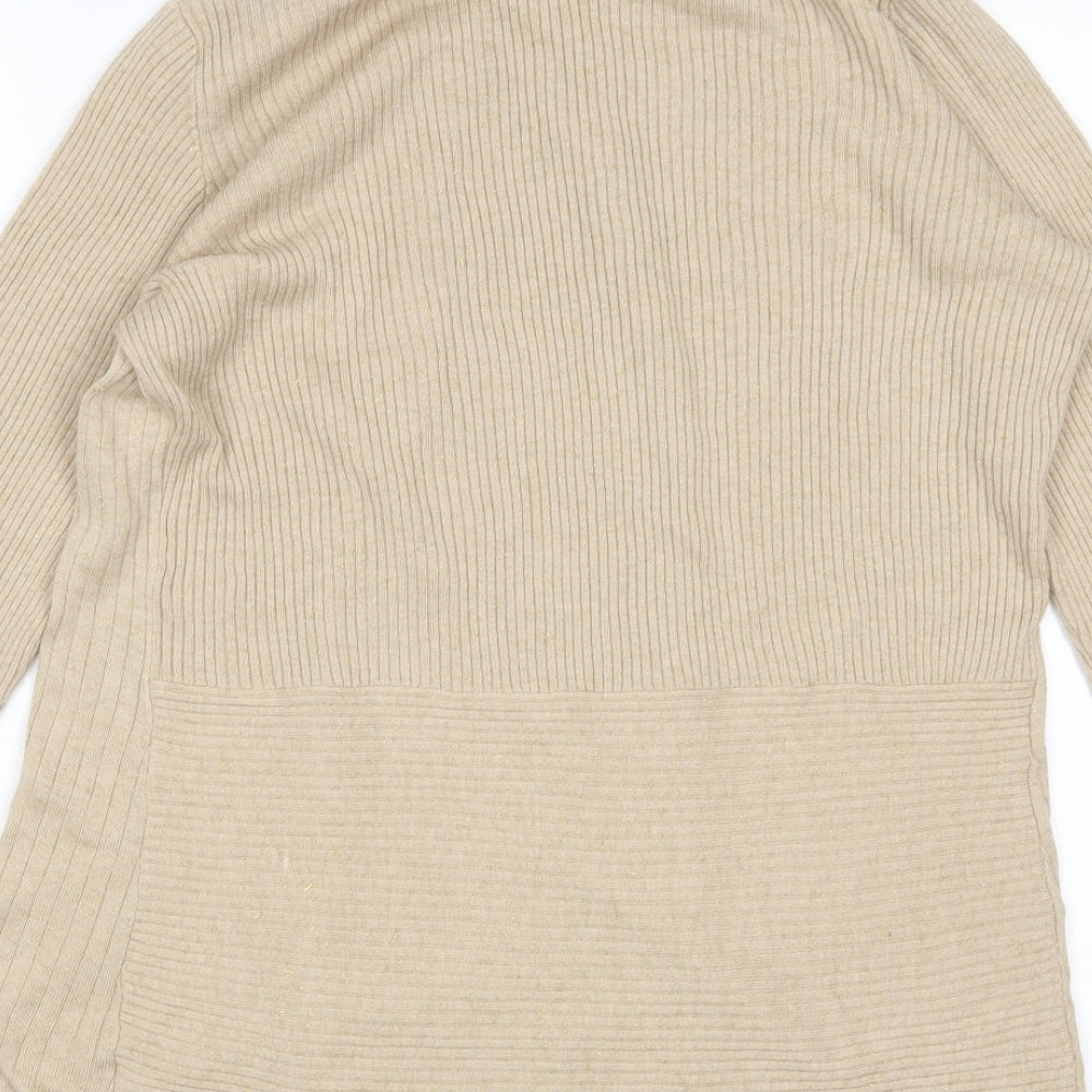 Cortefiel Womens Brown   Cardigan Jumper Size L