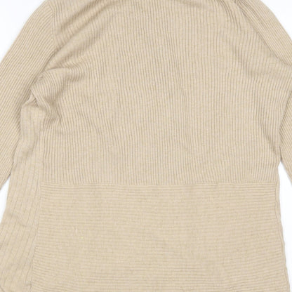 Cortefiel Womens Brown   Cardigan Jumper Size L