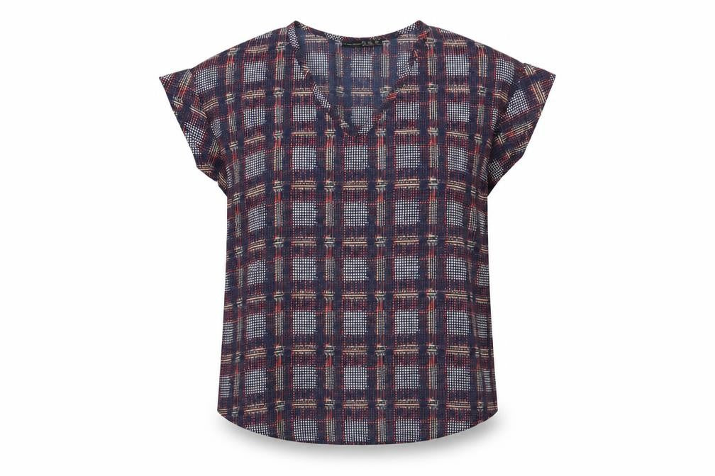 Womens UK Size 8 Atmosphere Multicoloured Basic Blouse