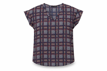 Womens UK Size 8 Atmosphere Multicoloured Basic Blouse