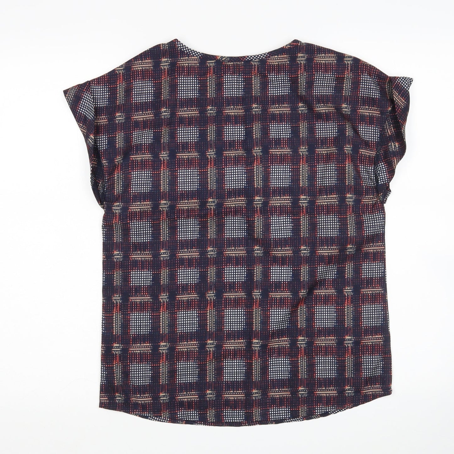 Womens UK Size 8 Atmosphere Multicoloured Basic Blouse