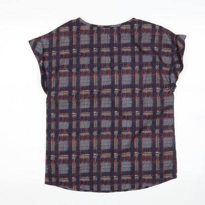 Womens UK Size 8 Atmosphere Multicoloured Basic Blouse