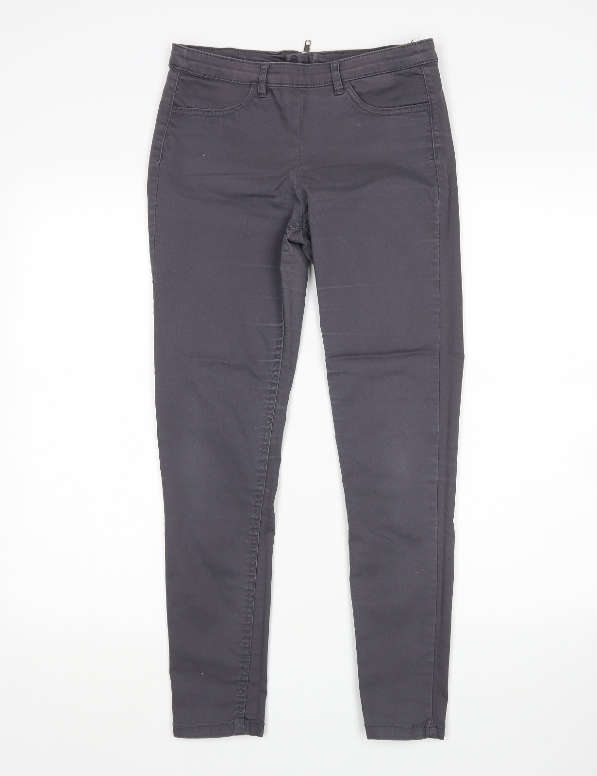 Womens UK Size 8 H&M Regular Fit Skinny Grey Jeans