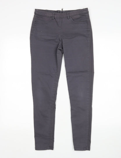 Womens UK Size 8 H&M Regular Fit Skinny Grey Jeans