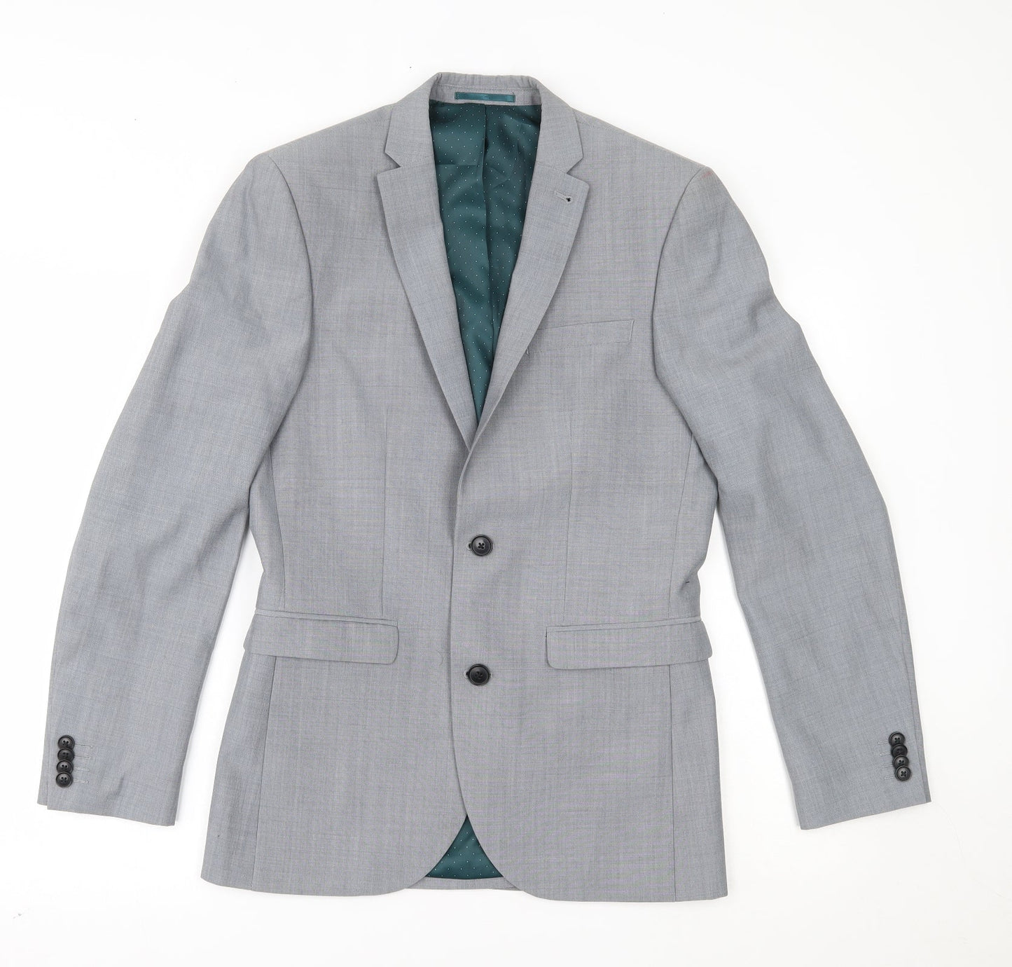 Mens UK Size  NEXT Regular Silver Suit Jacket