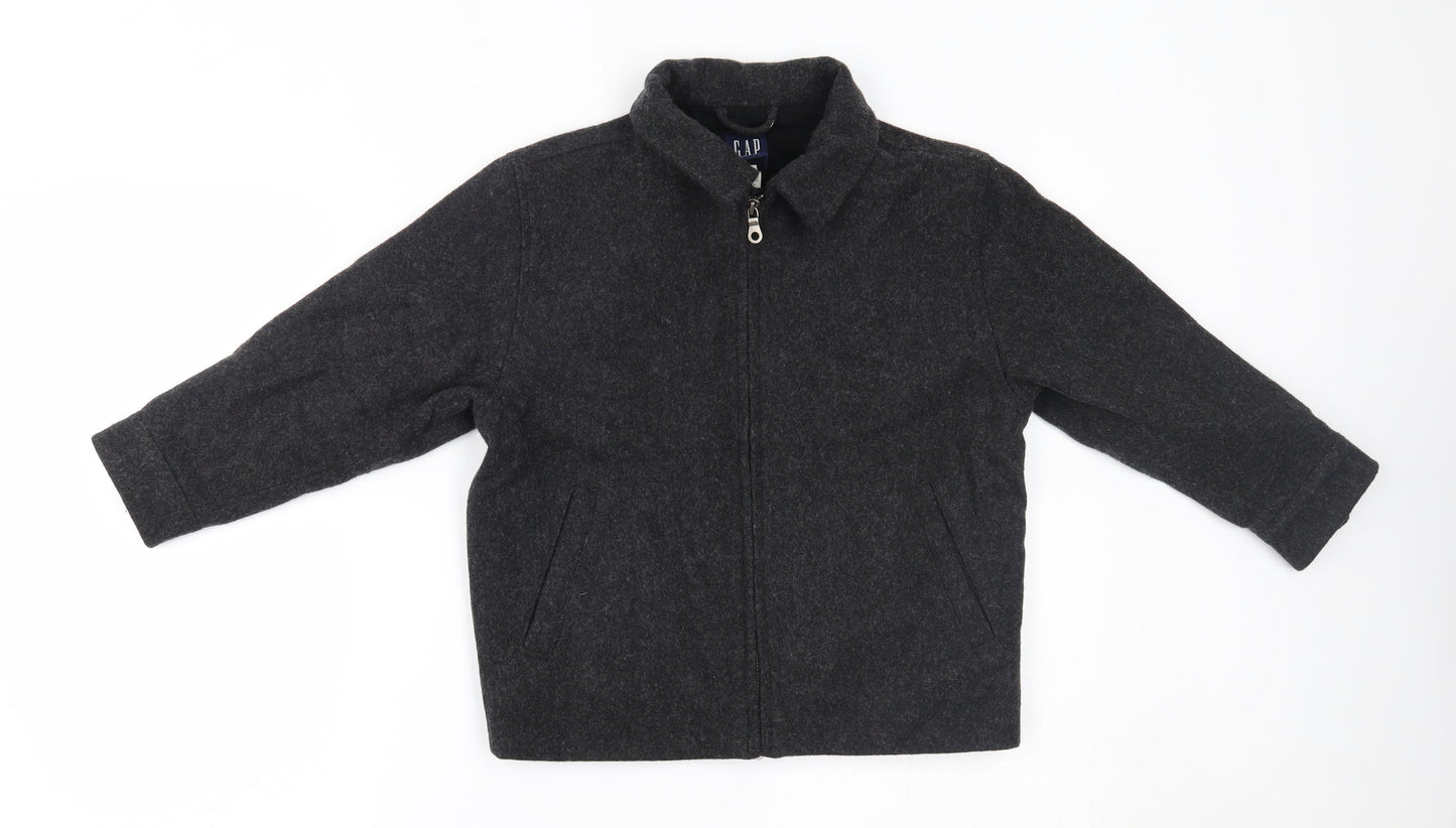 Gap Boys Grey   Overcoat Coat Size 5-6 Years