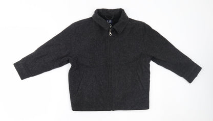 Gap Boys Grey   Overcoat Coat Size 5-6 Years
