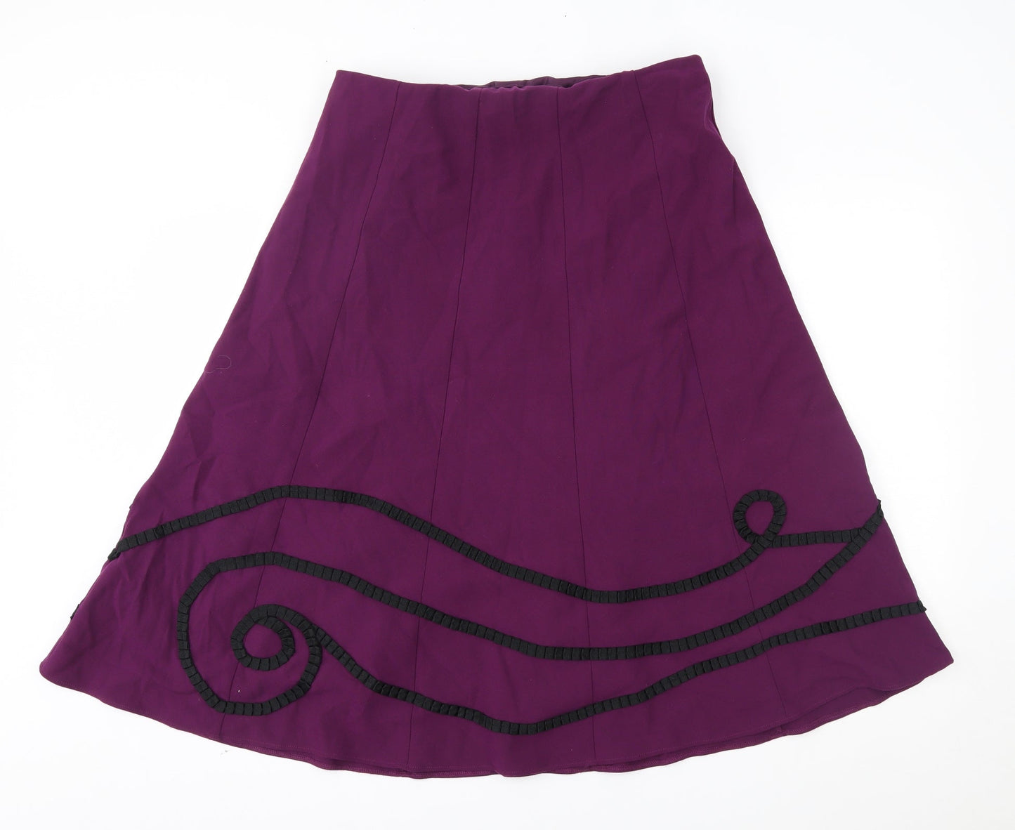 M&S Womens Purple   A-Line Skirt Size 16