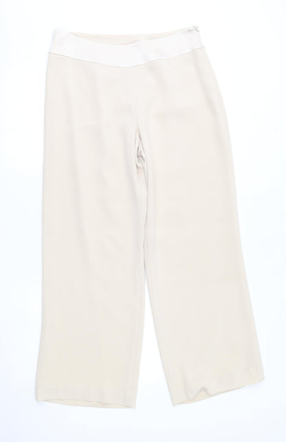 Womens UK Size 12 Fenn Wright Manson Regular Fit  Beige Trousers