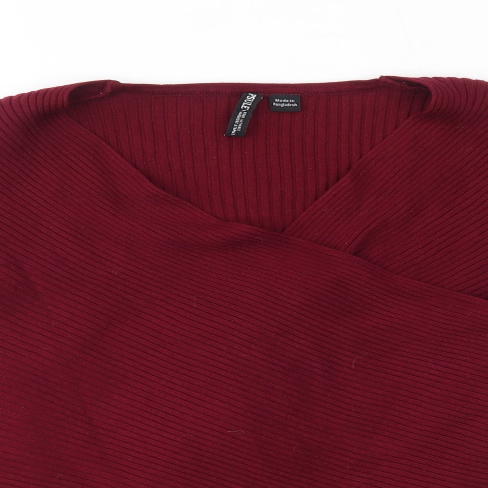 capsule Womens Red   Pullover Jumper One Size
