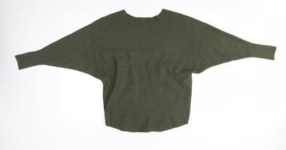 M&D fashion Womens Green   Pullover Jumper One Size
