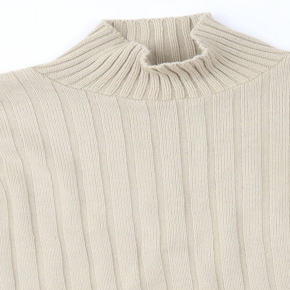 Womens UK Size S Preworn Beige Pullover Jumper