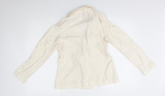 H&M Womens Beige   Jacket Blazer Size XS