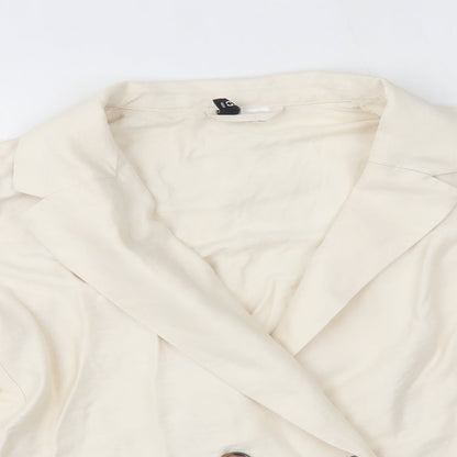 H&M Womens Beige   Jacket Blazer Size XS
