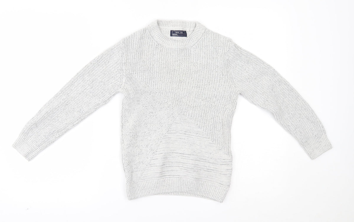 Additional front view of Next girls’ grey jumper, size 8, years