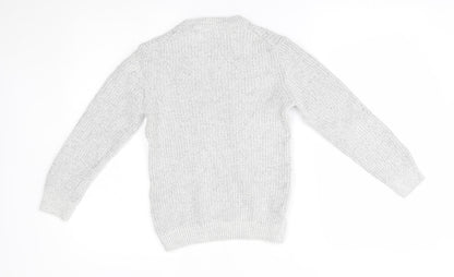 Back view of Next girls’ grey jumper, size 8, years