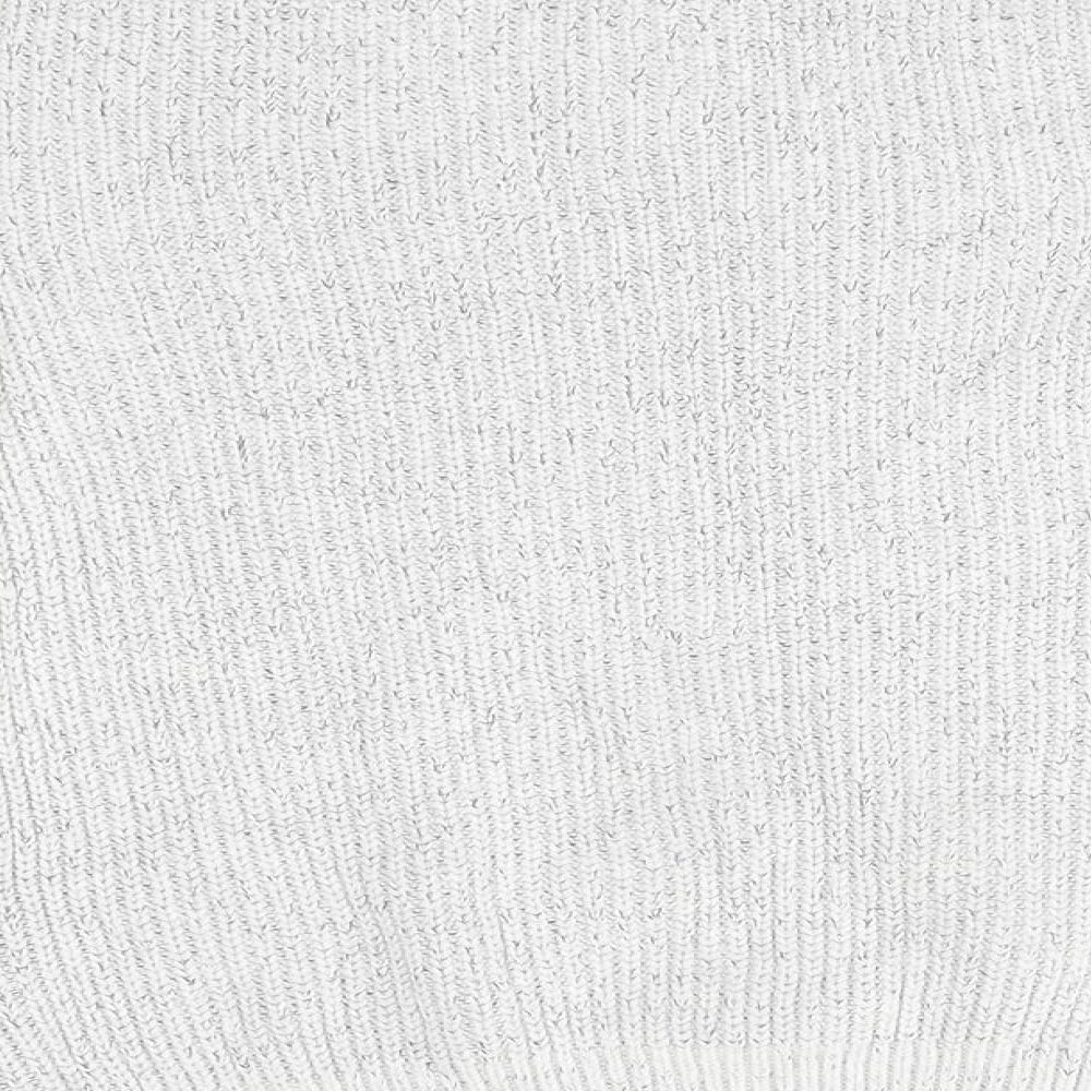 Brand and care label for Next girls’ grey jumper, size 8, years