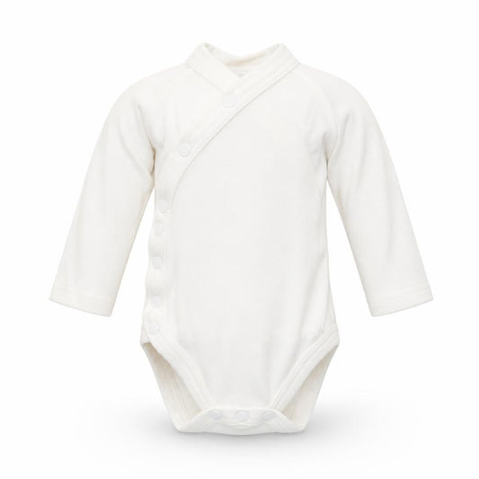 Front view of Baby Boutique Baby White Leotard One-Piece, size 9-12, Months