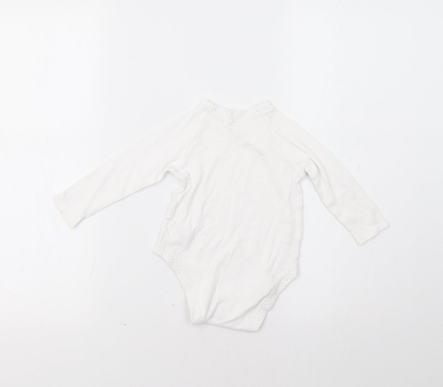 Baby Boutique Baby White   Leotard One-Piece Size 9-12 Months