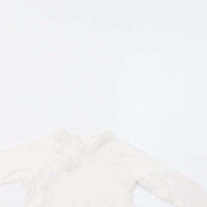 Baby Boutique Baby White   Leotard One-Piece Size 9-12 Months