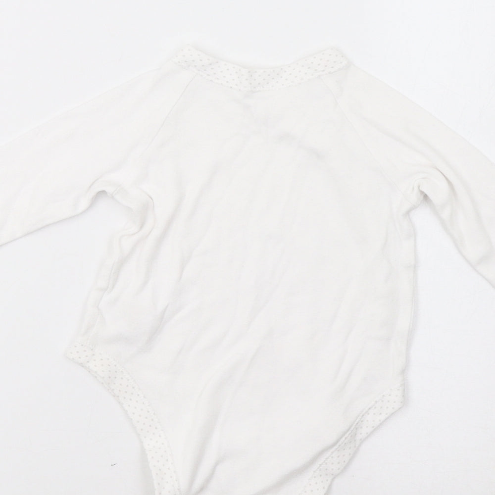 Baby Boutique Baby White   Leotard One-Piece Size 9-12 Months