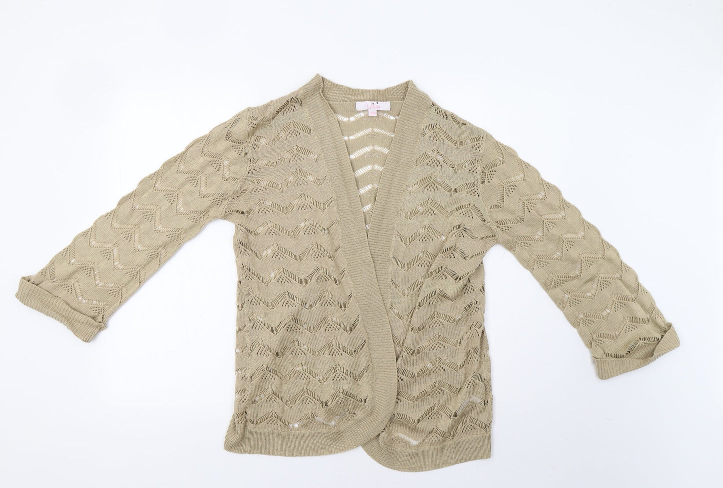 Womens UK Size 12 Julipa Beige Cardigan Jumper