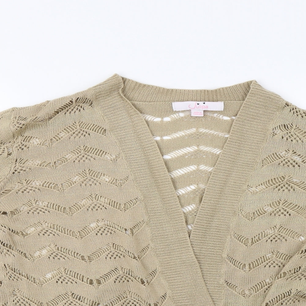 Womens UK Size 12 Julipa Beige Cardigan Jumper
