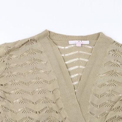 Womens UK Size 12 Julipa Beige Cardigan Jumper