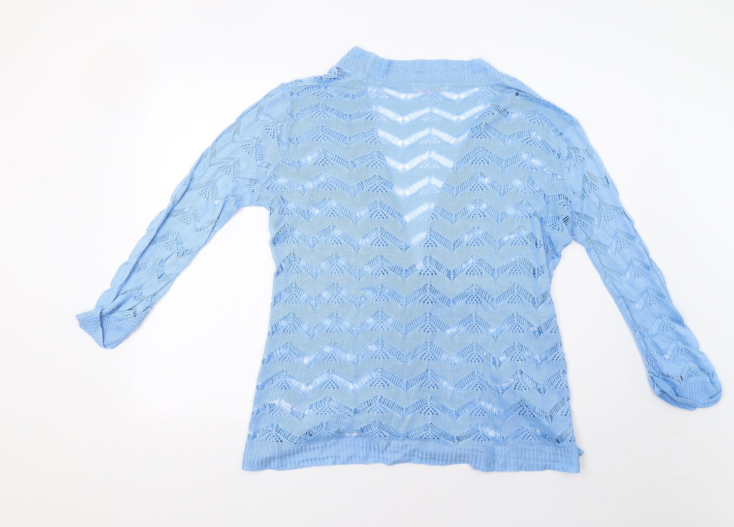 Womens UK Size 14 Julipa Blue Cardigan Jumper
