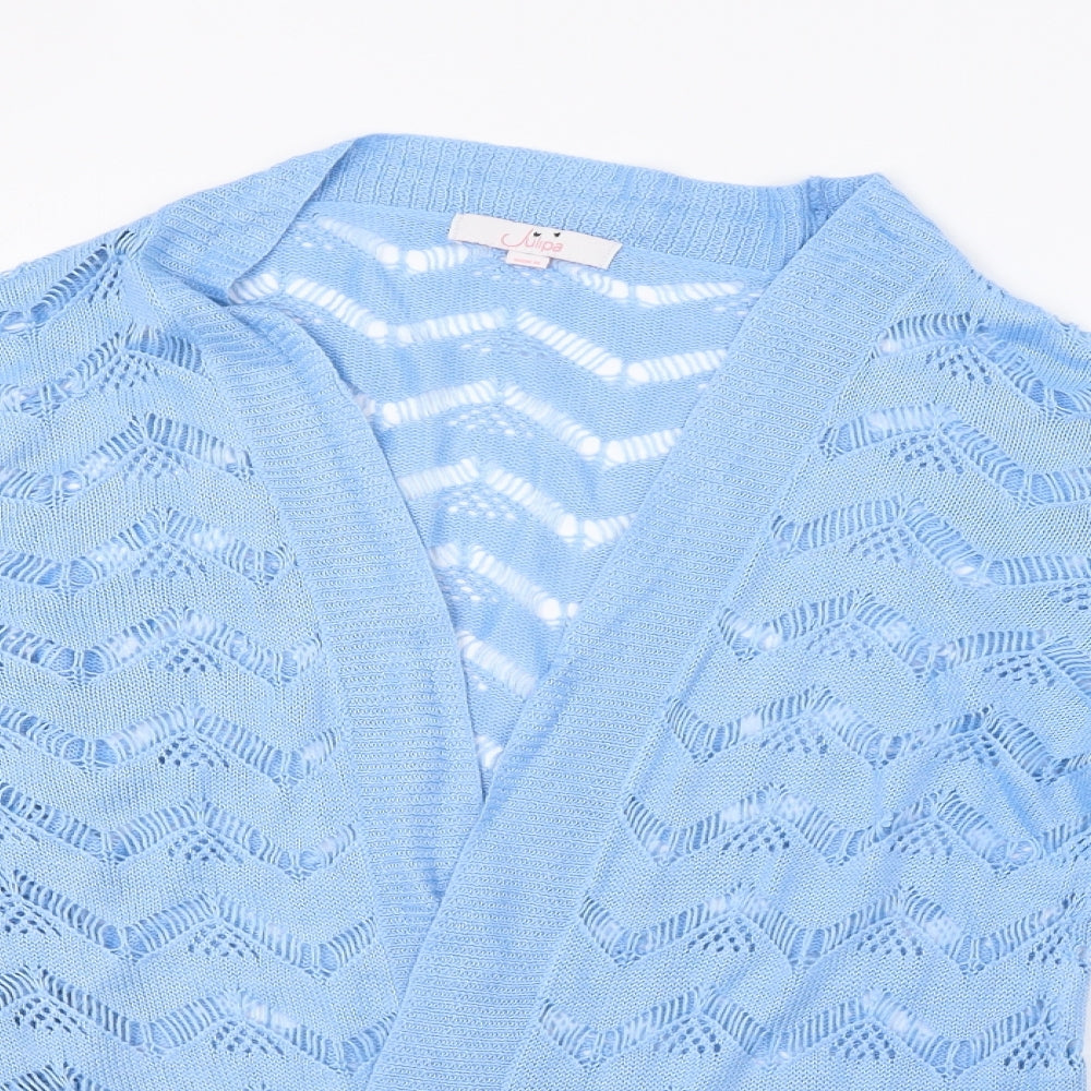 Womens UK Size 14 Julipa Blue Cardigan Jumper