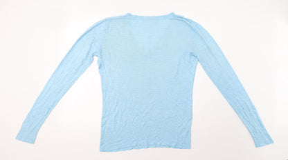 Womens UK Size 14 South Blue Pullover Jumper