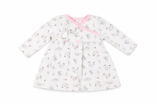 TU  White Floral  Fit & Flare  Size 3-6 Months  - Rabbit