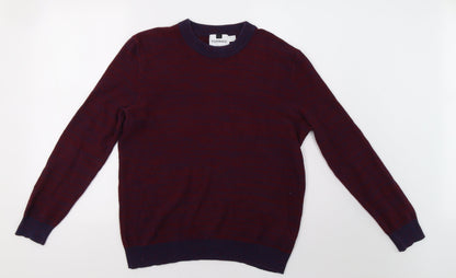 Topman Mens Red   Pullover Jumper Size M