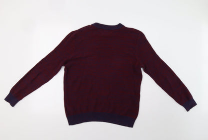 Topman Mens Red   Pullover Jumper Size M