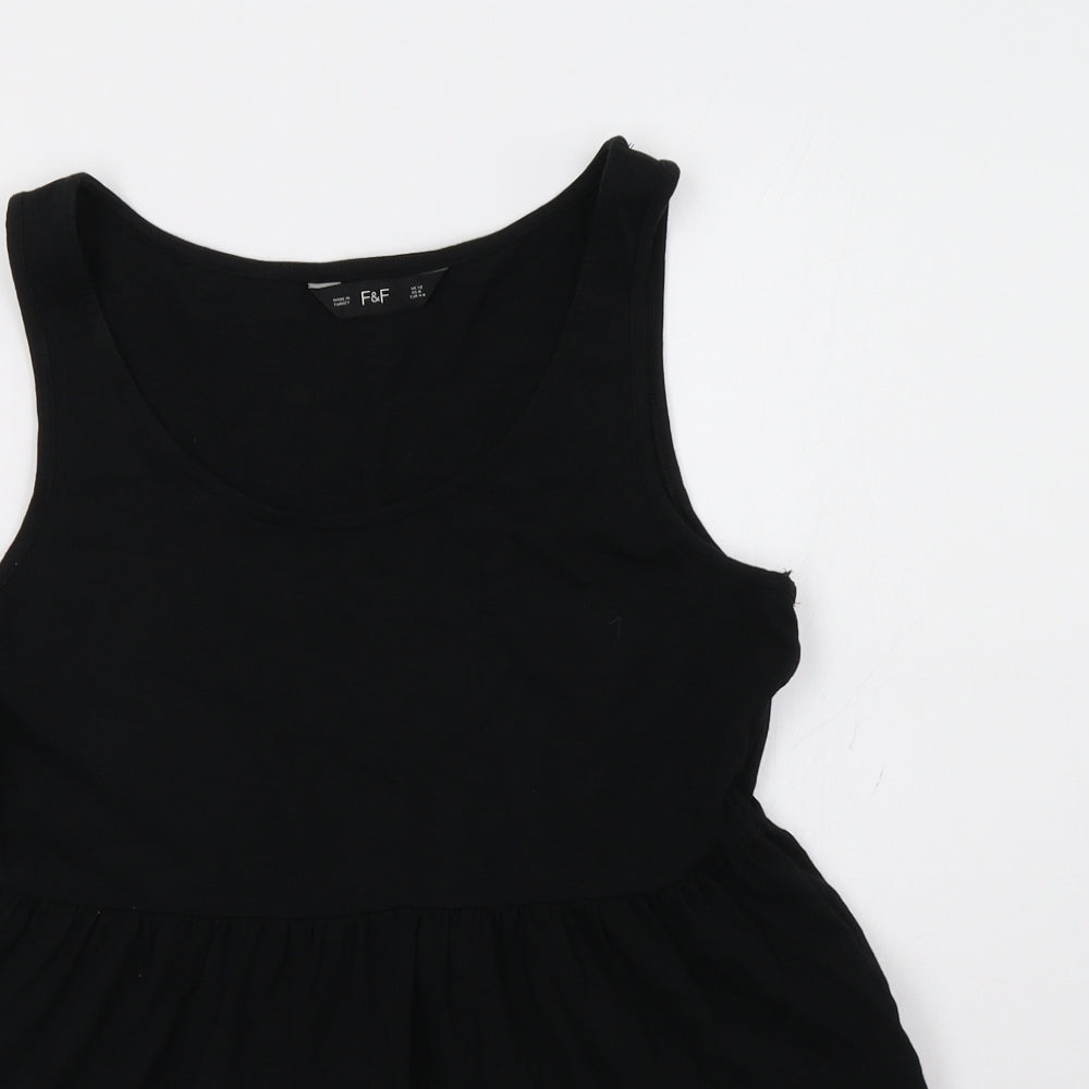 F&F Womens Black   Basic Tank Size 12