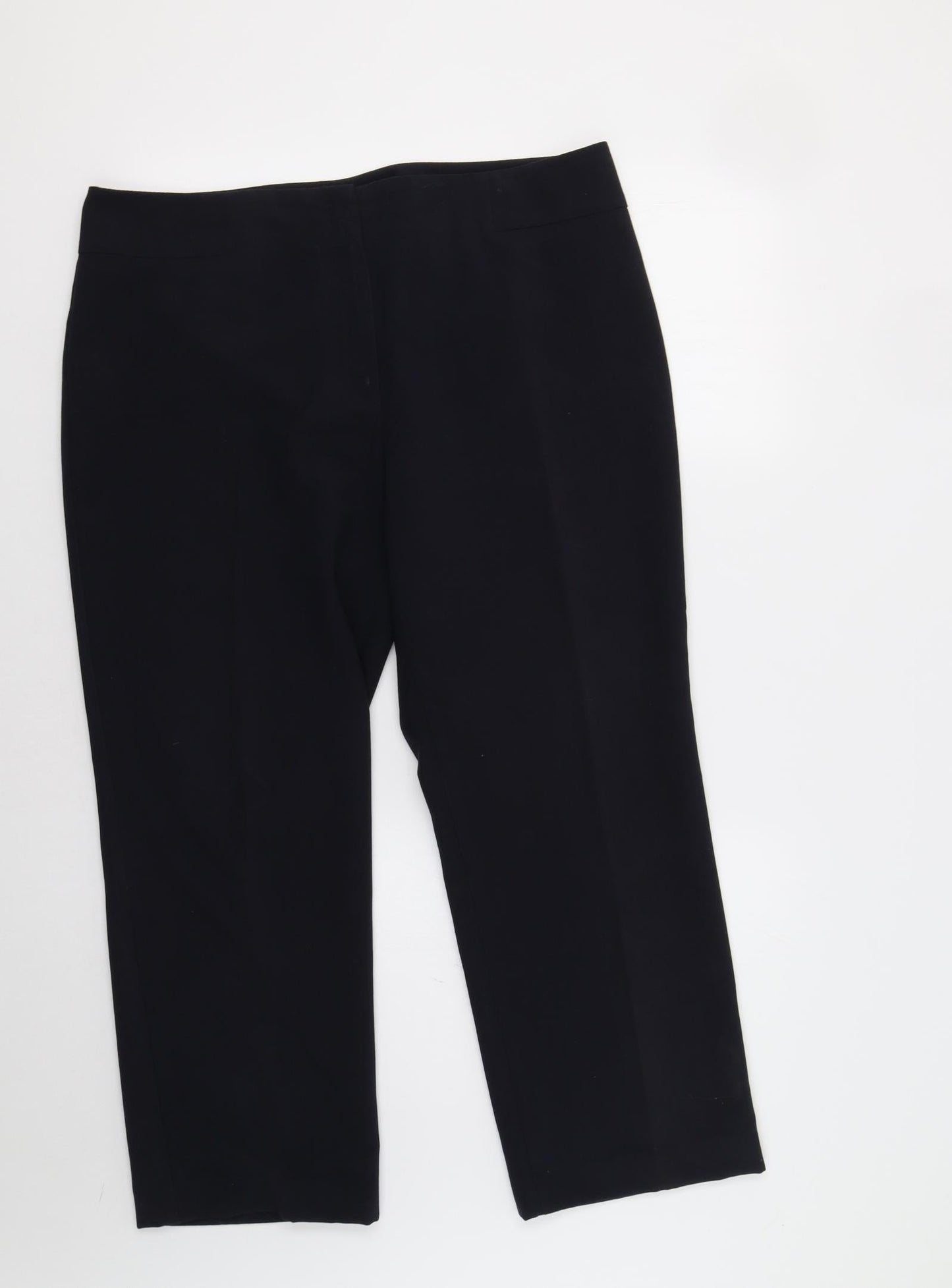Womens UK Size 16 M&S Regular Fit Dress Pants Blue Trousers