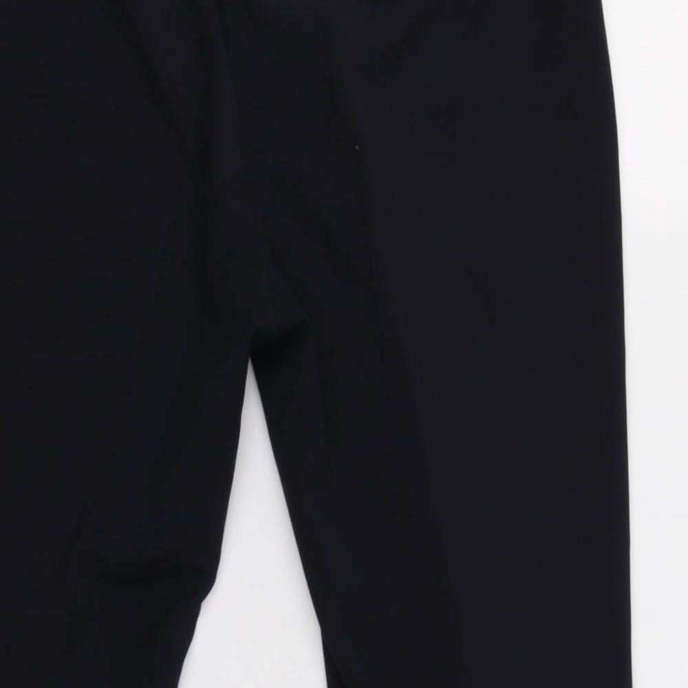 Womens UK Size 16 M&S Regular Fit Dress Pants Blue Trousers