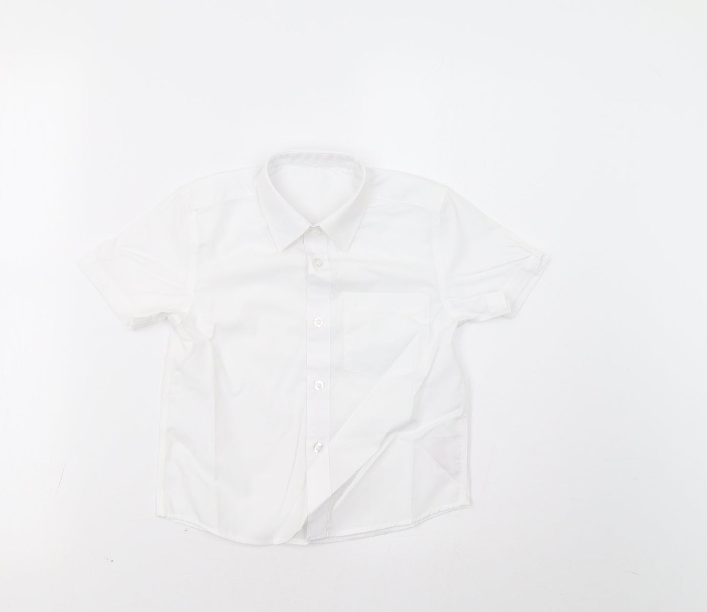 Lily & Dan Boys White   Basic Dress Shirt Size 4-5 Years