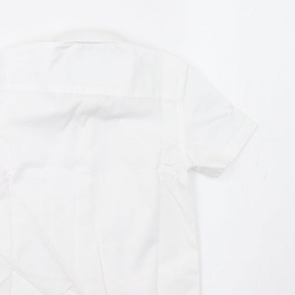 Lily & Dan Boys White   Basic Dress Shirt Size 4-5 Years