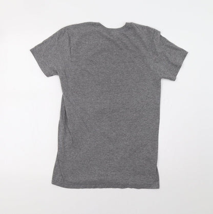 Womens UK Size S Gildan Grey Basic T-Shirt
