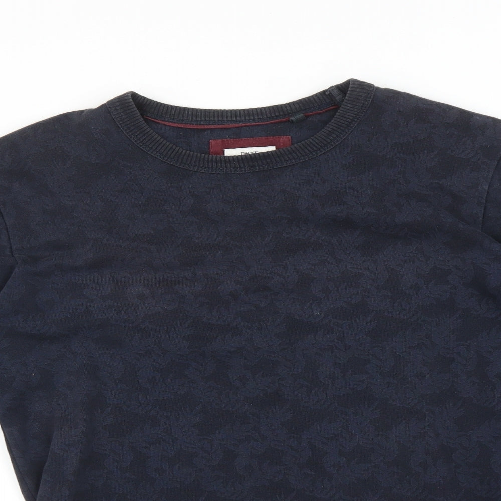 Mens UK Size S NEXT Blue Pullover Sweatshirt