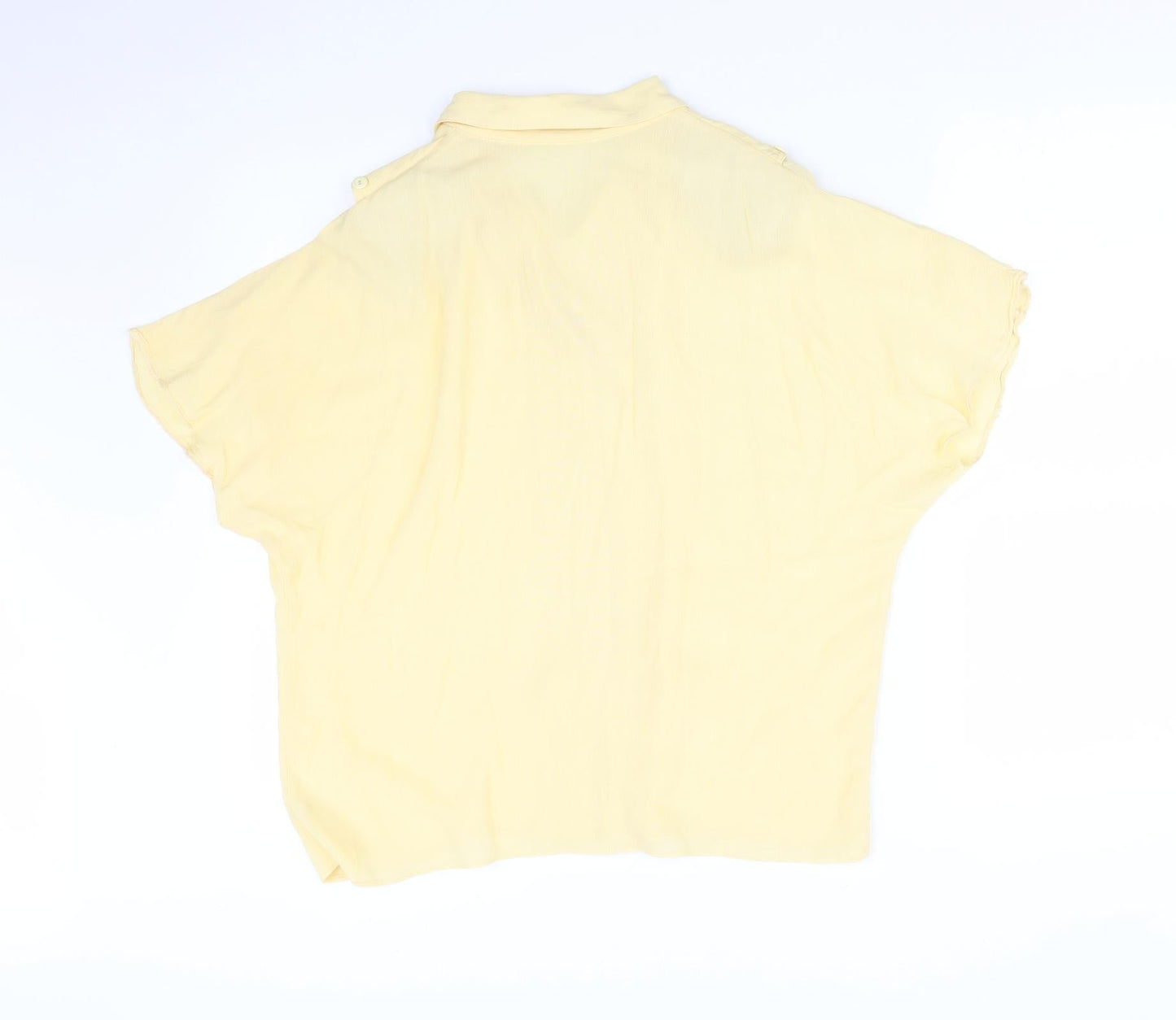 Womens UK Size 14 PAUL SEPERATES Yellow Basic Blouse
