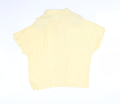 Womens UK Size 14 PAUL SEPERATES Yellow Basic Blouse