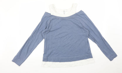 Rainbow Womens Blue   Basic T-Shirt Size L
