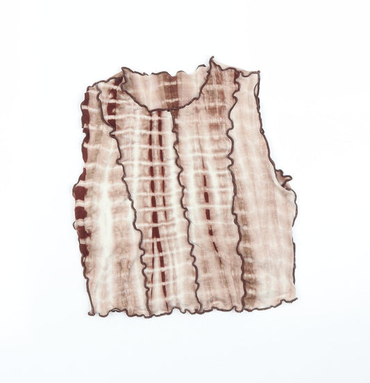 SheIn Womens Brown   Basic T-Shirt Size XS