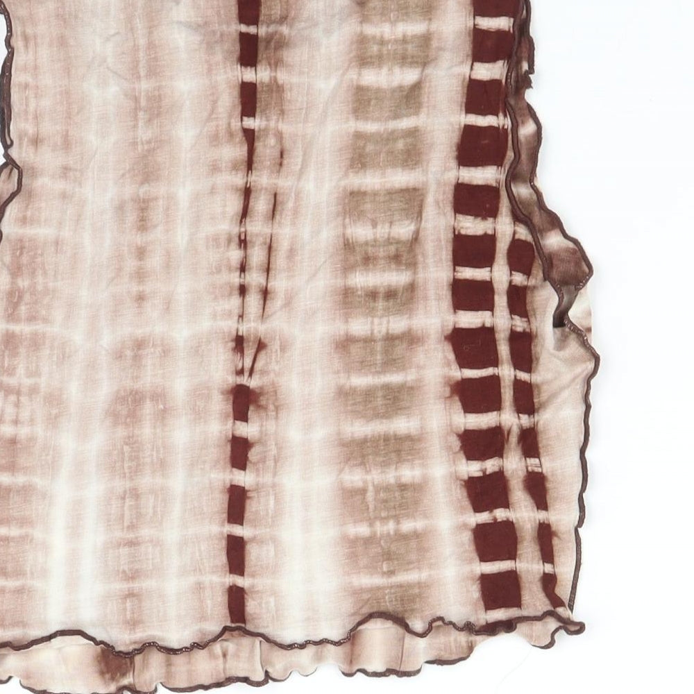 SheIn Womens Brown   Basic T-Shirt Size XS